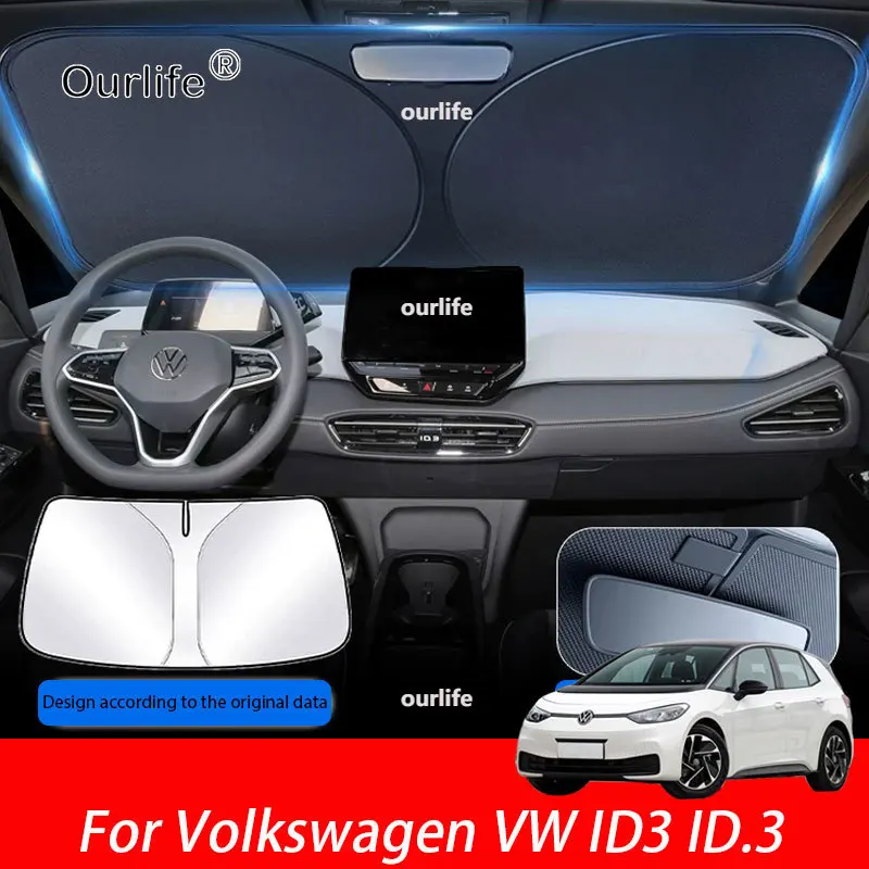 Osłona przeciwsłoneczna na szybę samochodową do Volkswagen VW ID3 ID.3 2025 2026 2027, ochrona przed…