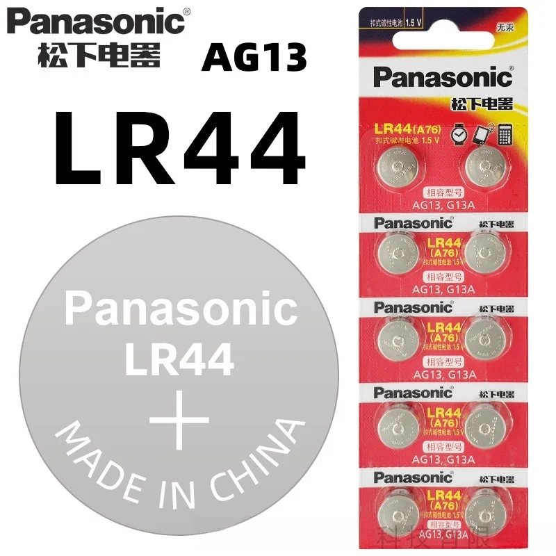 Panasonic 2-50PCS AG13 bateria A76 LR44 357 SR1154 SR44 LR 44 1.5V Baterie alkaliczne do zegarków Kalkulator…