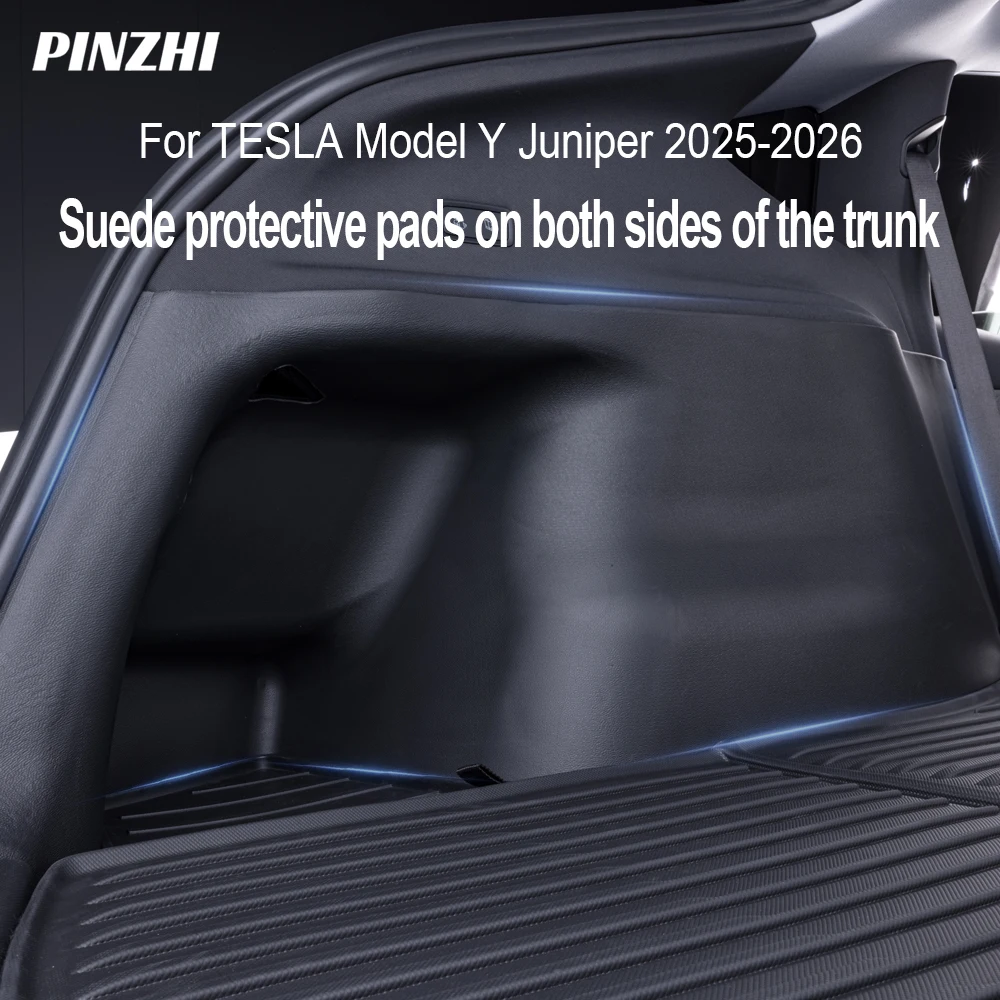 Panele ochronne boczne bagażnika TPE+Zamsz do Tesla Model Y Juniper 2025-2026, odporne na zarysowania i… Panele ochronne boczne bagażnika TPE+Zamsz do Tesla Model Y Juniper 2025-2026, odporne na zarysowania i…