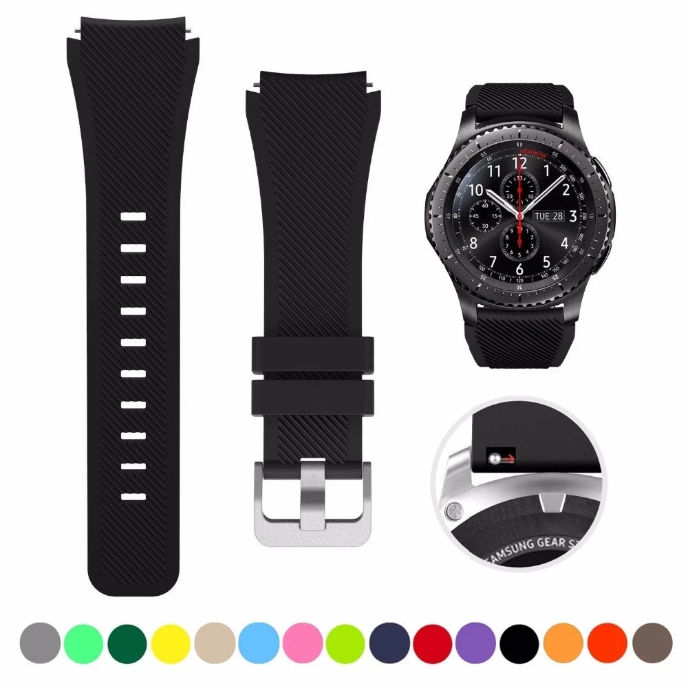 Pasek silikonowy 20MM 22MM do Samsung Galaxy Watch 4 5 6 7 44mm 40mm 5 Pro Classic 42 46mm 43 47mm Band Active… Pasek silikonowy 20MM 22MM do Samsung Galaxy Watch 4 5 6 7 44mm 40mm 5 Pro Classic 42 46mm 43 47mm Band Active…