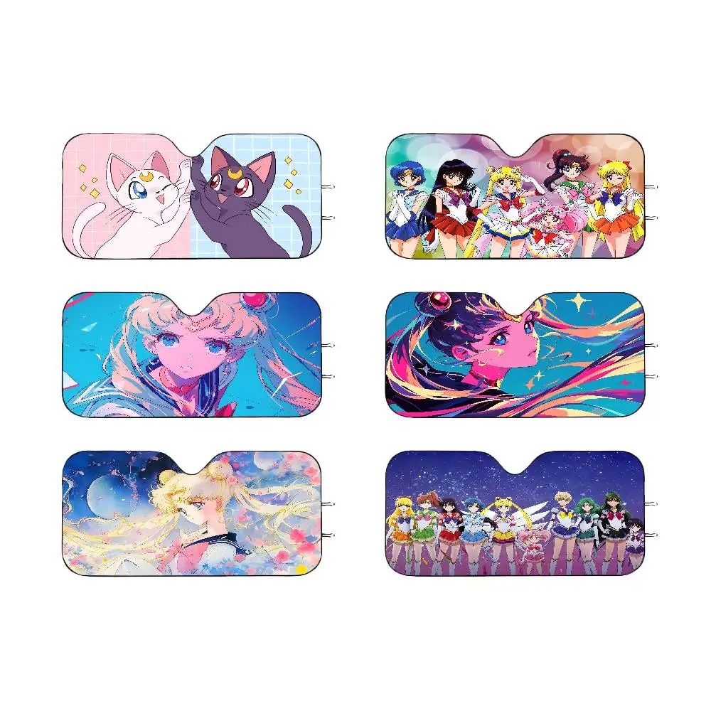 PIKPAKA S-Sailors M-Moon-es Anime Osłona przeciwsłoneczna na przednią szybę samochodu, blokada promieni… PIKPAKA S-Sailors M-Moon-es Anime Osłona przeciwsłoneczna na przednią szybę samochodu, blokada promieni…