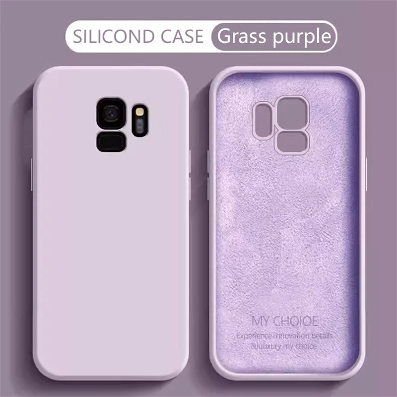 Płynne silikonowe miękkie etui do Samsung Galaxy S8 S9 S10 S20 S21 FE S22 S23 S24 Plus Fundas do Samsung Note…