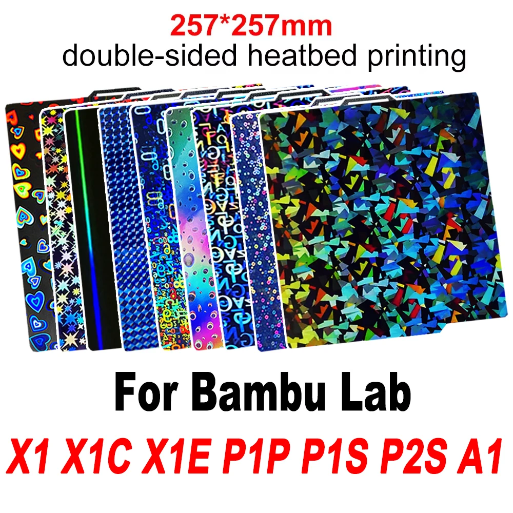 Płyta robocza X1C P1P P1S P2S A1 do Bambu Lab A1, gładka powłoka PEI, arkusz PEO PET do Bambulab A1 P1P, płyta…