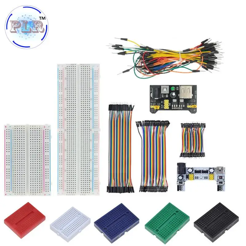 Płytka stykowa PLR MB-102 MB102 400 830 punktów bez lutowania, płytka prototypowa PCB, linia Dupont do… Płytka stykowa PLR MB-102 MB102 400 830 punktów bez lutowania, płytka prototypowa PCB, linia Dupont do…