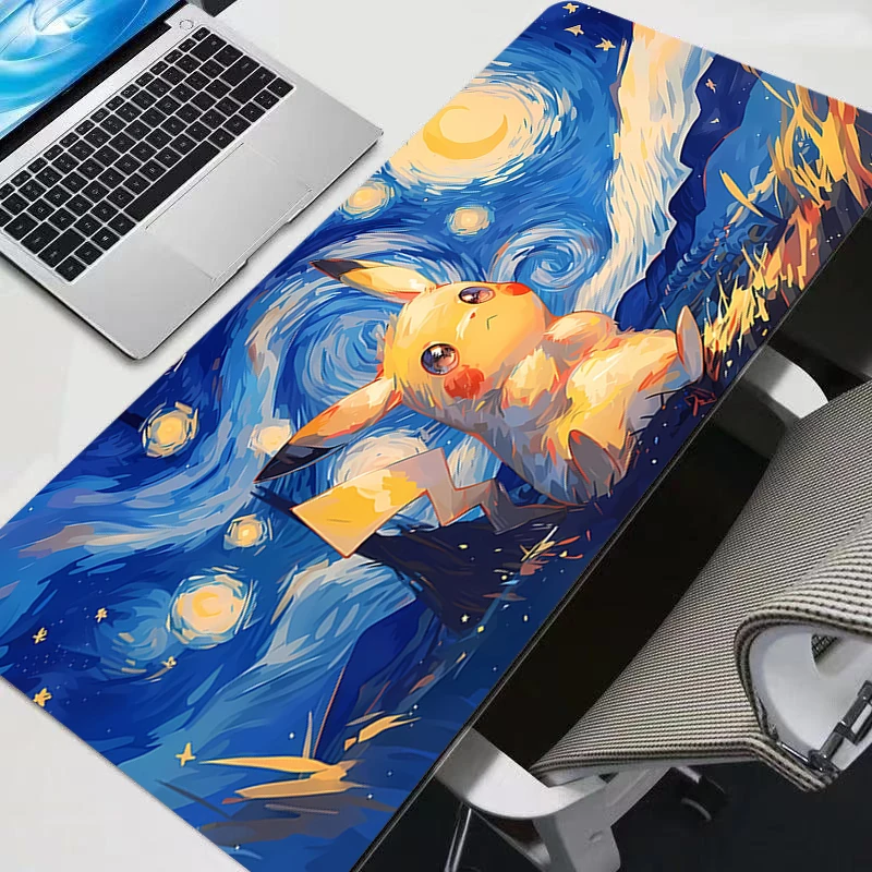 Podkładka pod mysz Kawaii Anime Pokemon Pikachu Podkładki pod mysz dla graczy Klawiatura Antypoślizgowa Gumowa…