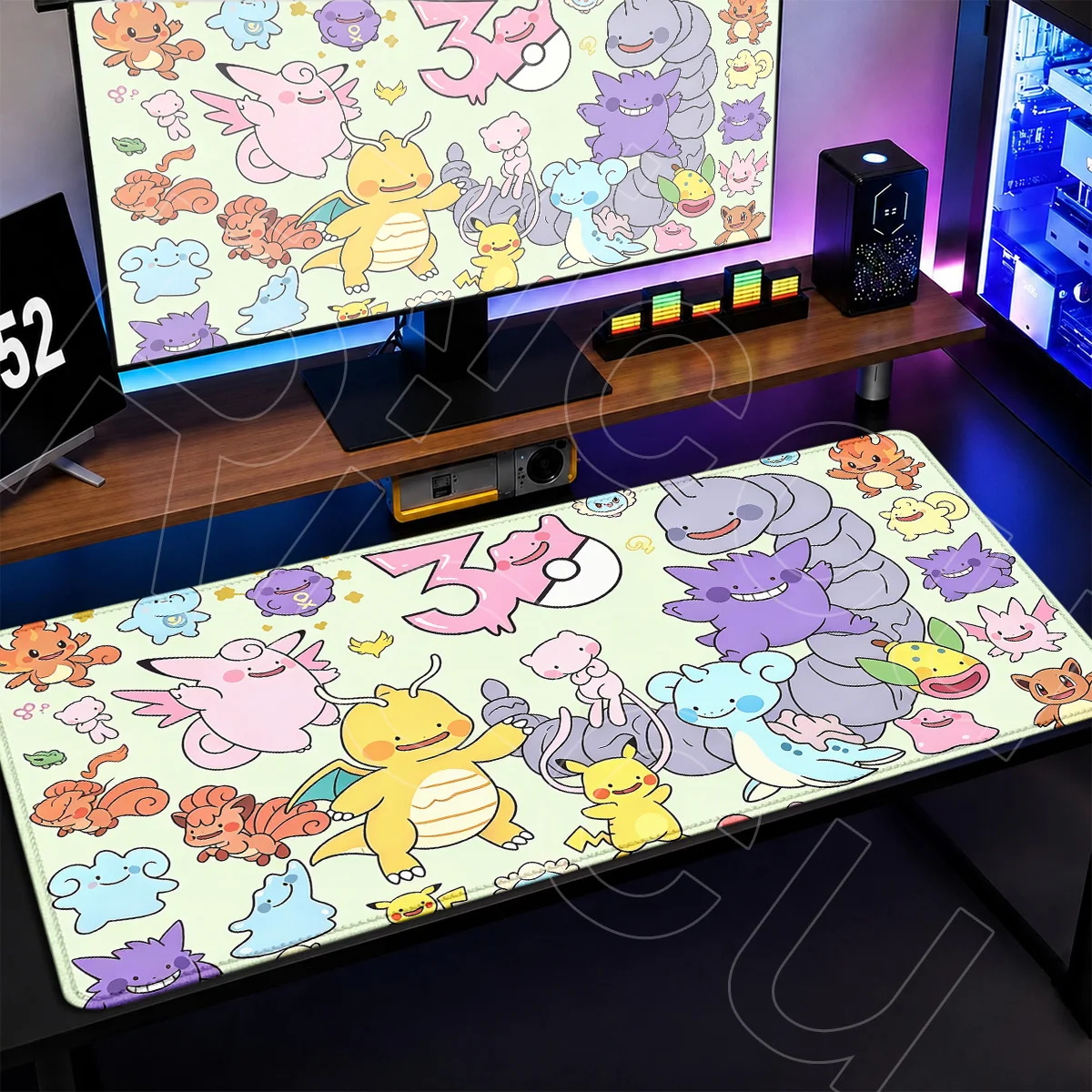 Podkładka pod mysz z obszytymi krawędziami, gumowa mata na biurko, akcesoria PC, XXL Pokemon Ditto 90x40cm… Podkładka pod mysz z obszytymi krawędziami, gumowa mata na biurko, akcesoria PC, XXL Pokemon Ditto 90x40cm…