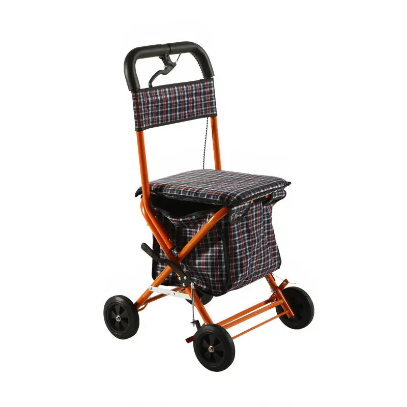 Podwójna funkcja seniorów Walker, 4-na kółkach przenośny wózek z hamulec ręczny, osoby w podeszłym wieku dla… Podwójna funkcja seniorów Walker, 4-na kółkach przenośny wózek z hamulec ręczny, osoby w podeszłym wieku dla…