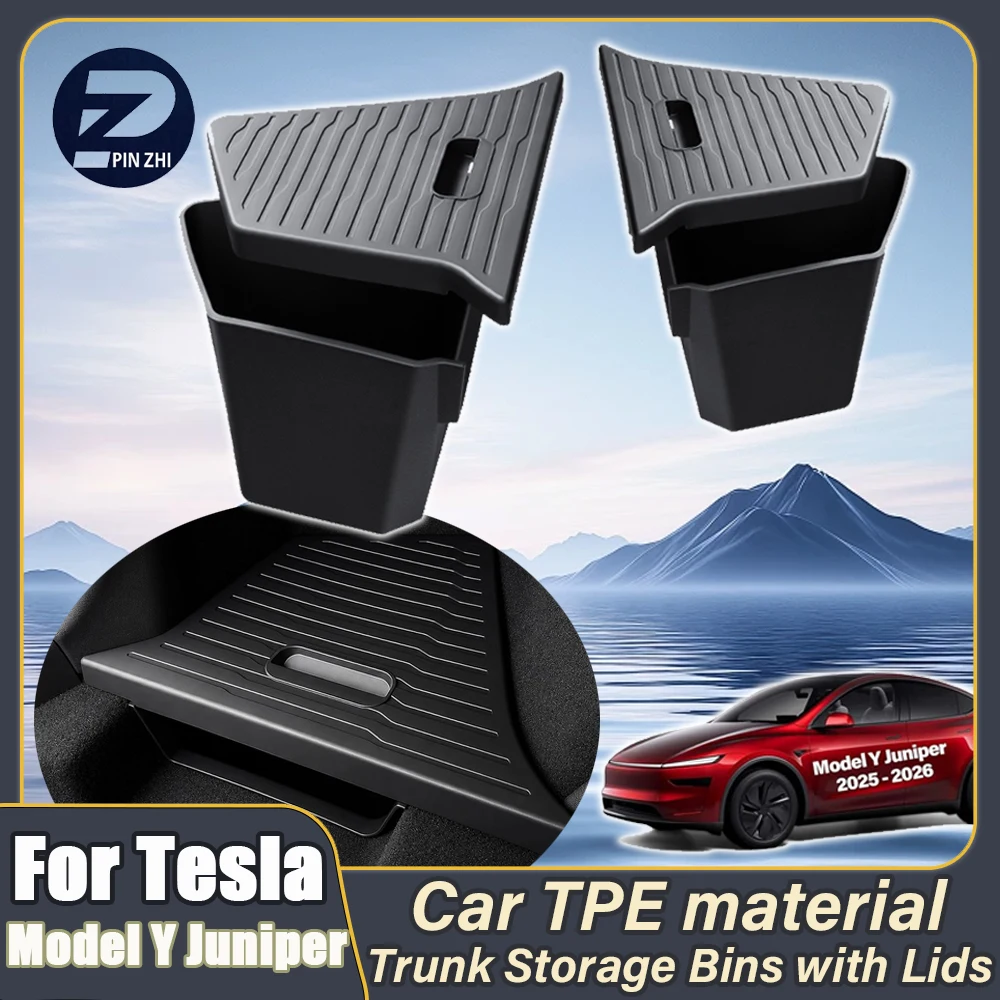 Pojemniki do przechowywania w bagażniku do Tesli Model Y Juniper Premium Performance, organizer tylny z…