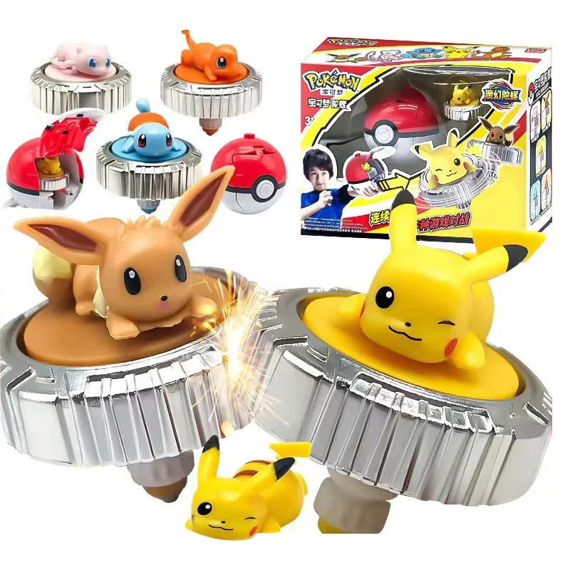 Pokemon Elf bączek figurka z żyroskopem figurka Pikachu Charmander Squirtle Mew Eevee launcher kid gra bitewna… Pokemon Elf bączek figurka z żyroskopem figurka Pikachu Charmander Squirtle Mew Eevee launcher kid gra bitewna…