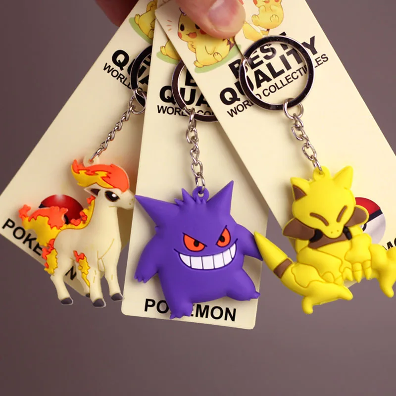 Pokemon pcv Pikachu Charmander Jigglypuff Squirtle brelok śliczny Gengar brelok brelok do kluczy torba… Pokemon pcv Pikachu Charmander Jigglypuff Squirtle brelok śliczny Gengar brelok brelok do kluczy torba…