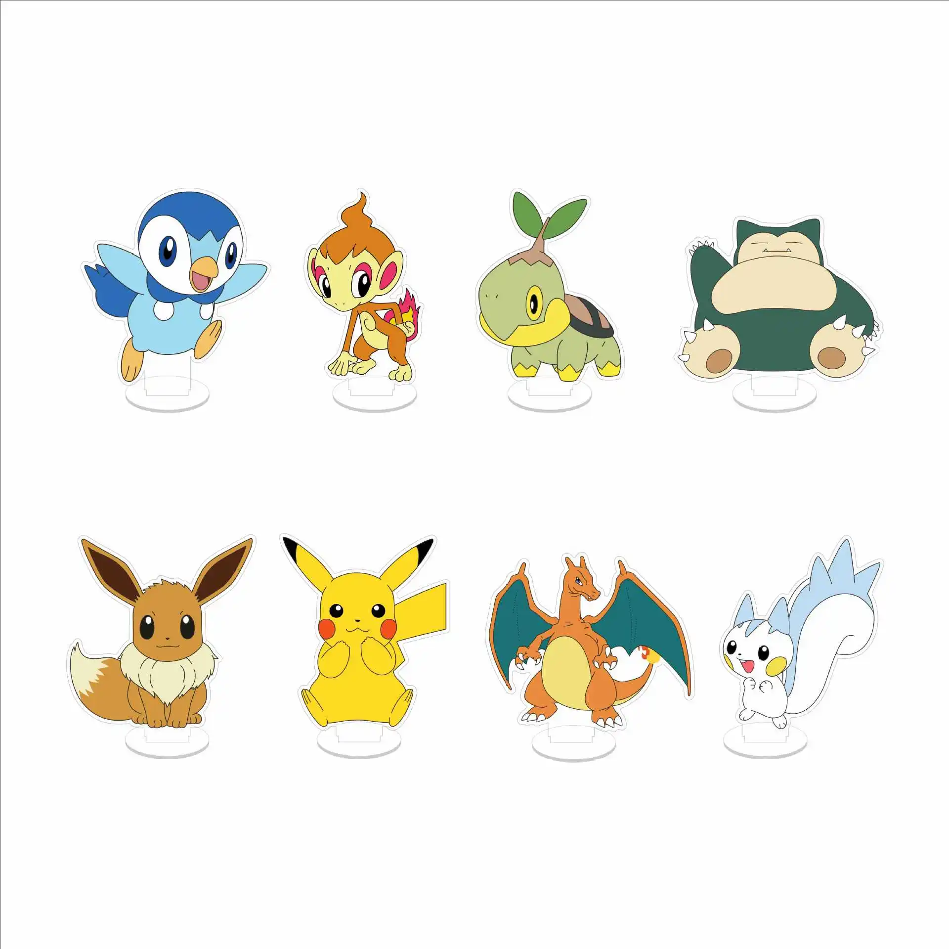 Pokemon Pikachu Squirtle Gengar Akrylowy Stojak Anime Model Płytka Brelok Dekoracja Biurka Figurka… Pokemon Pikachu Squirtle Gengar Akrylowy Stojak Anime Model Płytka Brelok Dekoracja Biurka Figurka…