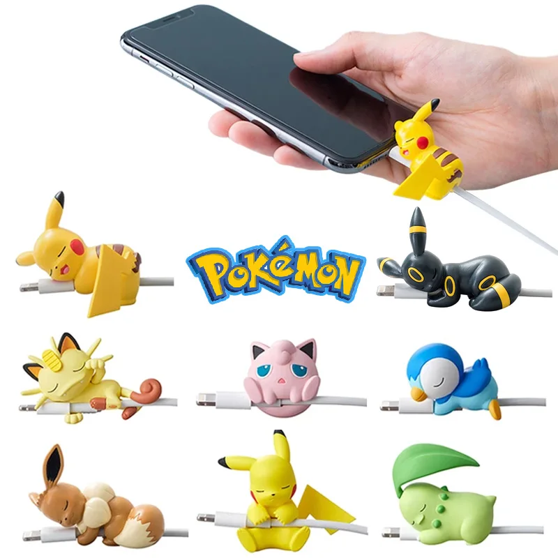 Pokemon USB Protector Kawaii Cable Cartoon Figure Protector for Charger Akcesoria do iphone Anime Figurine… Pokemon USB Protector Kawaii Cable Cartoon Figure Protector for Charger Akcesoria do iphone Anime Figurine…