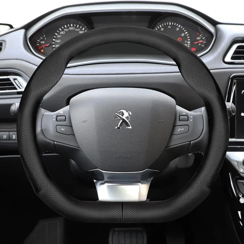 Pokrowiec na kierownicę Peugeot w kształcie litery D Ultra-Thin 308 408 508 2008 3008 e3008 RCZ Accesorios…