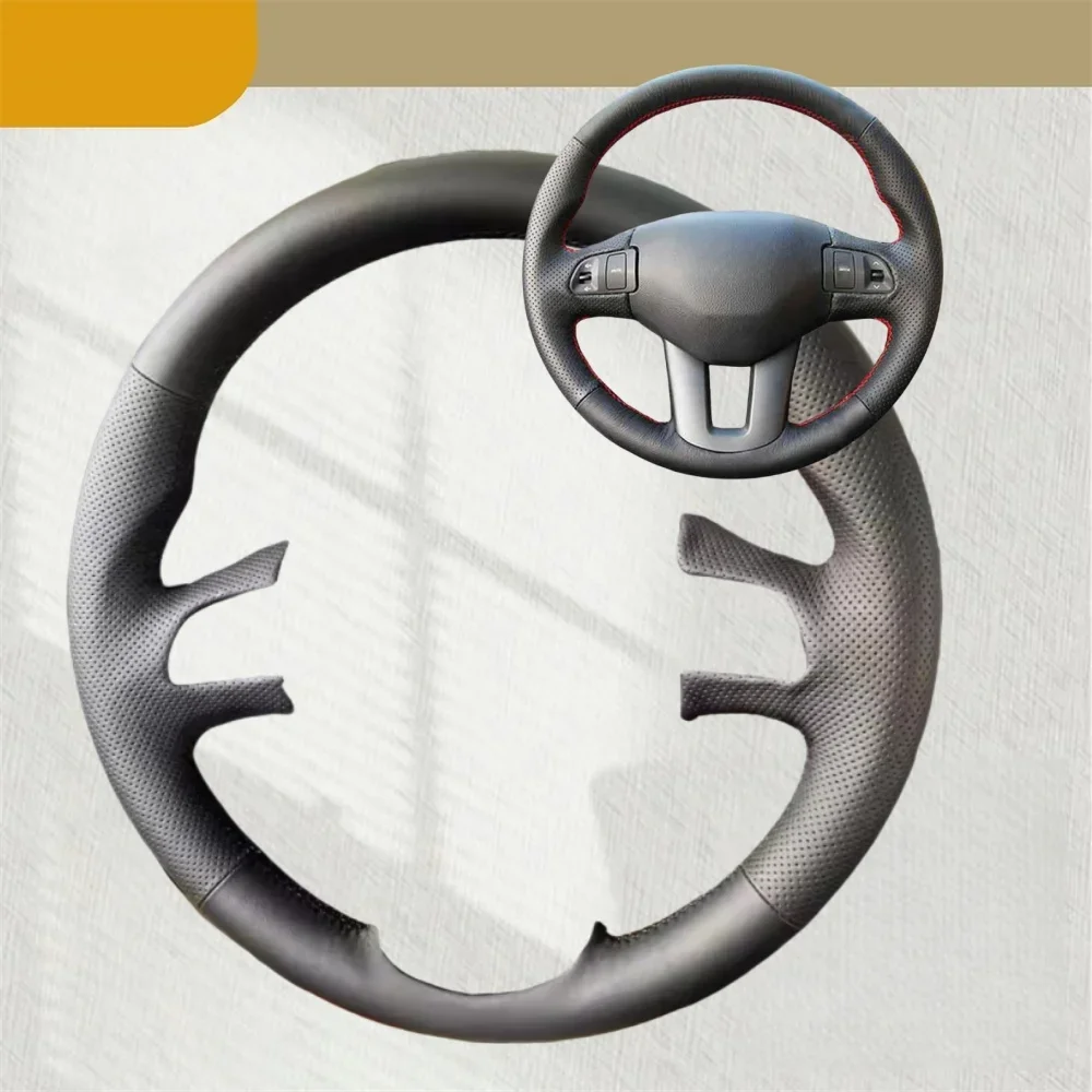 Pokrowiec na kierownicę samochodową do Kia Sportage 3 SL 2011-2014 Kia Ceed Cee’d 2010-2012 Antypoślizgowe… Pokrowiec na kierownicę samochodową do Kia Sportage 3 SL 2011-2014 Kia Ceed Cee’d 2010-2012 Antypoślizgowe…