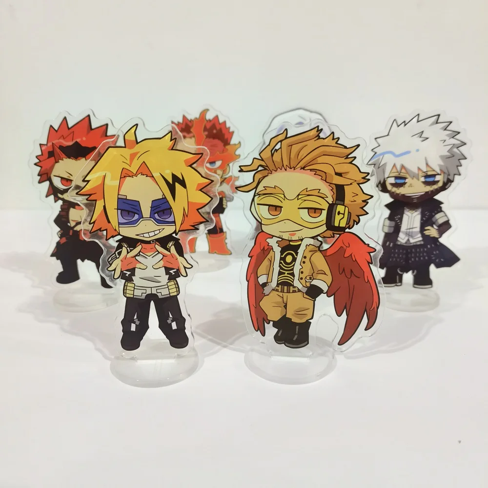 Popularne anime My Hero Academia Akrylowy stojak na figurki Deku Might Shigaraki Tomura Model Dekoracja biurka…