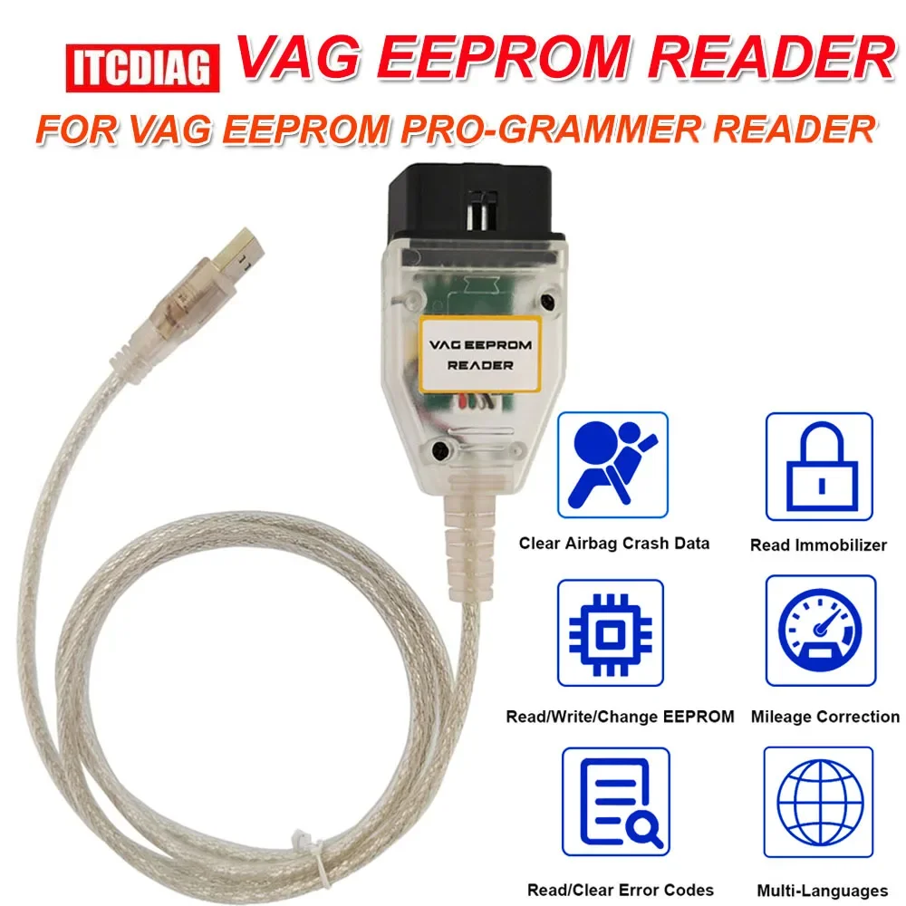 Programator EEPROM VAG 1.20 Obsługuje Wyczytywanie i Zapisywanie Danych Crash Airbagów, Reset, Korygowanie… Programator EEPROM VAG 1.20 Obsługuje Wyczytywanie i Zapisywanie Danych Crash Airbagów, Reset, Korygowanie…