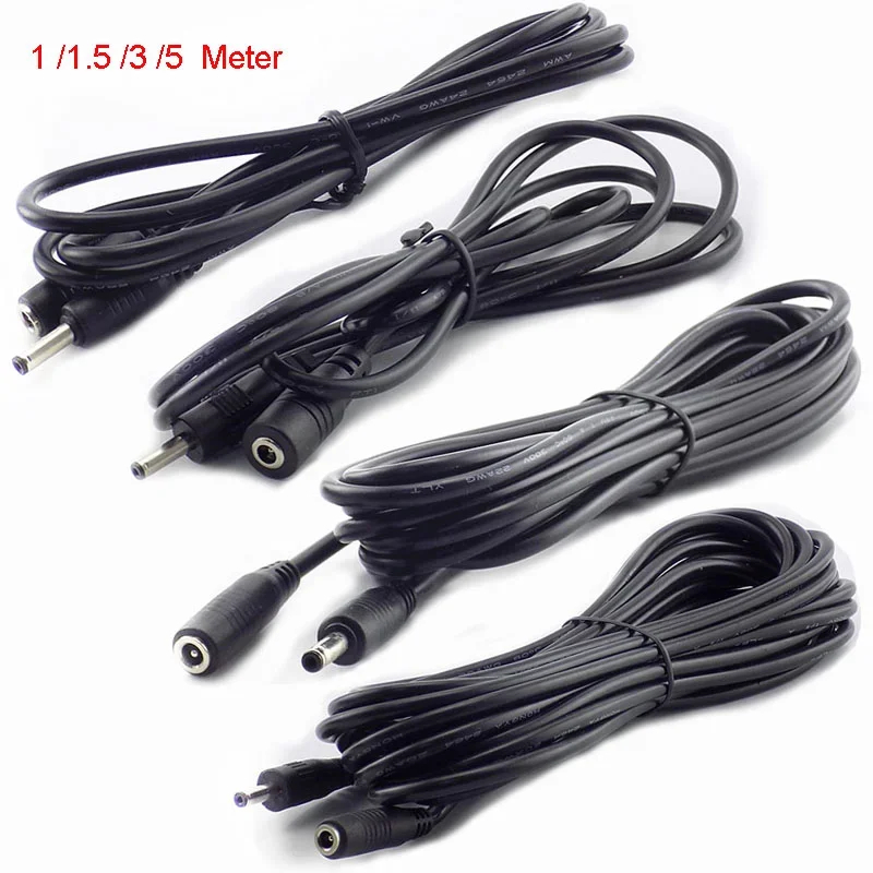 Przedłużacz DC 1M 1.5M 3M 5M 3.5mm X 1.35mm Żeński na Męski do Zasilacza 5V 2A, Przewód do Kamer CCTV… Przedłużacz DC 1M 1.5M 3M 5M 3.5mm X 1.35mm Żeński na Męski do Zasilacza 5V 2A, Przewód do Kamer CCTV…