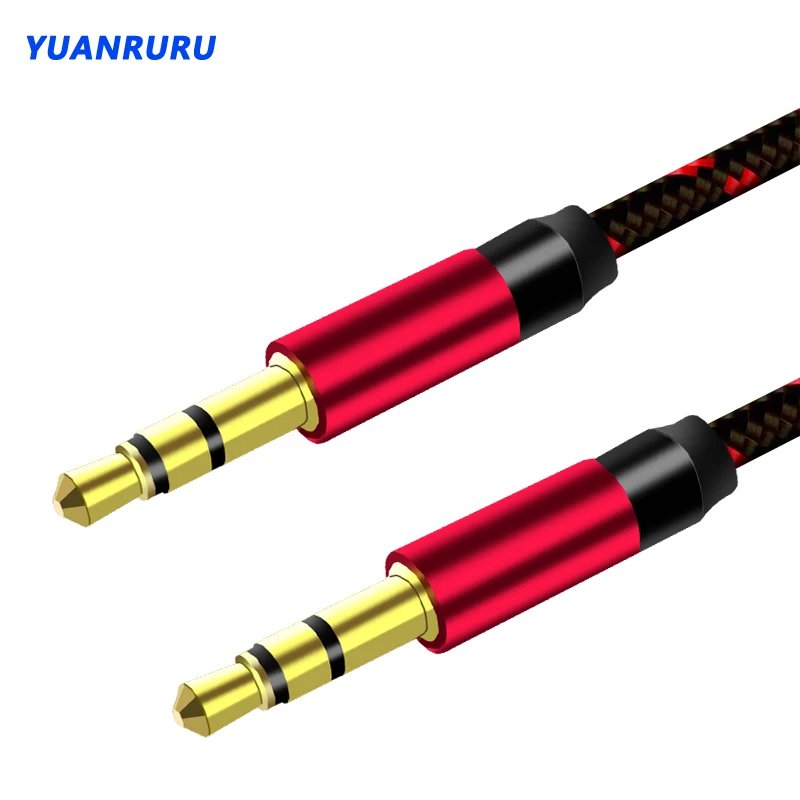 Przedłużacz jack 3,5 mm Kabel audio Linia kabla Aux Kabel 0,5 m/1 m/2 m/3 m dla iPhone Samsung Słuchawki…