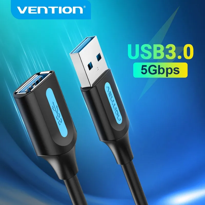 Przedłużacz USB firmy Vention kabel USB 3.0 2.0 przedłużacz do Smart TV SSD Xbox One Laptop PC szybkość USB… Przedłużacz USB firmy Vention kabel USB 3.0 2.0 przedłużacz do Smart TV SSD Xbox One Laptop PC szybkość USB…