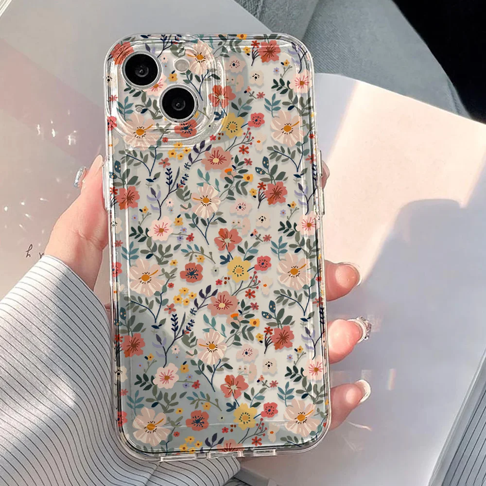 Przezroczyste etui na telefon z drobnymi kwiatowymi wzorami dla Samsunga S26 S25 Ultra S24 S23 S22 A57 A37 A17… Przezroczyste etui na telefon z drobnymi kwiatowymi wzorami dla Samsunga S26 S25 Ultra S24 S23 S22 A57 A37 A17…