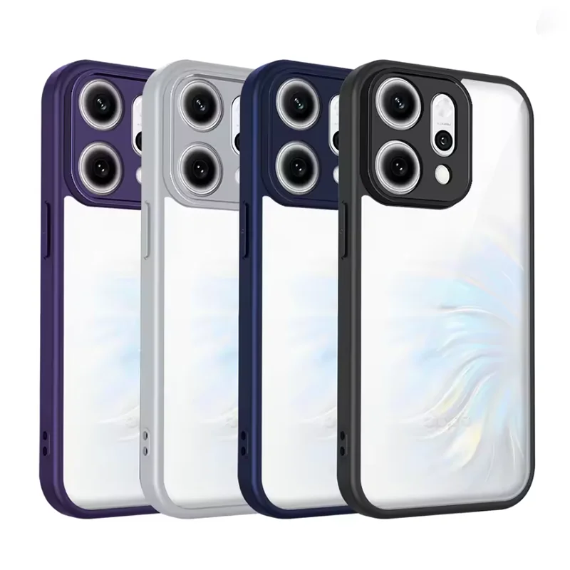 Przezroczyste silikonowe etui na Oppo Reno 14 Reno14 14F 13 13F F FS 12 12F 11 10 11F Pro, tylna obudowa PC…