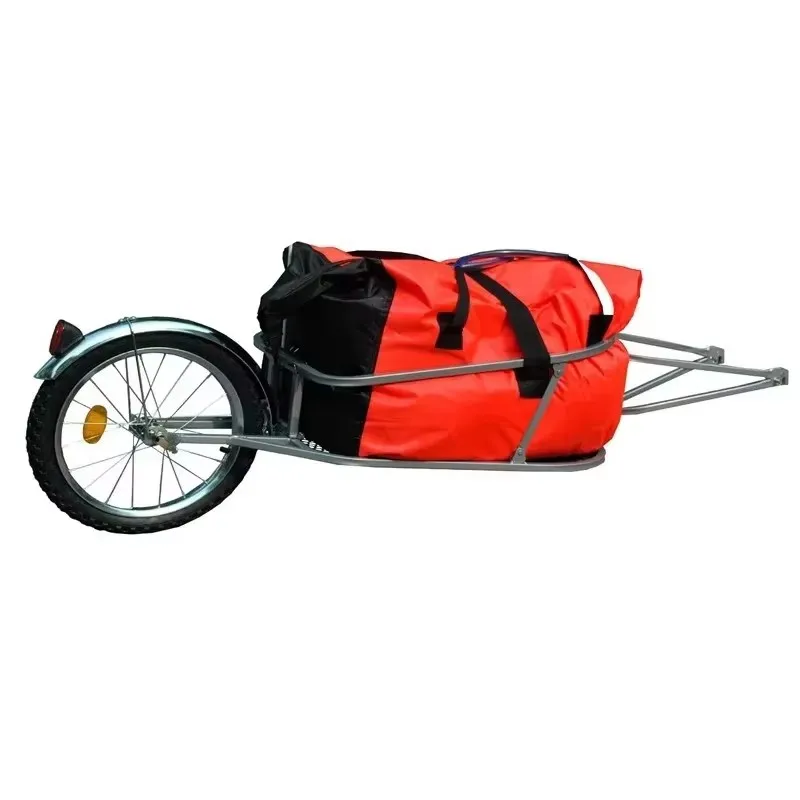 Przyczepka rowerowa jednokołowa | Bagażnik rowerowy na oponę 16 cali do turystyki, biwakowania i transportu