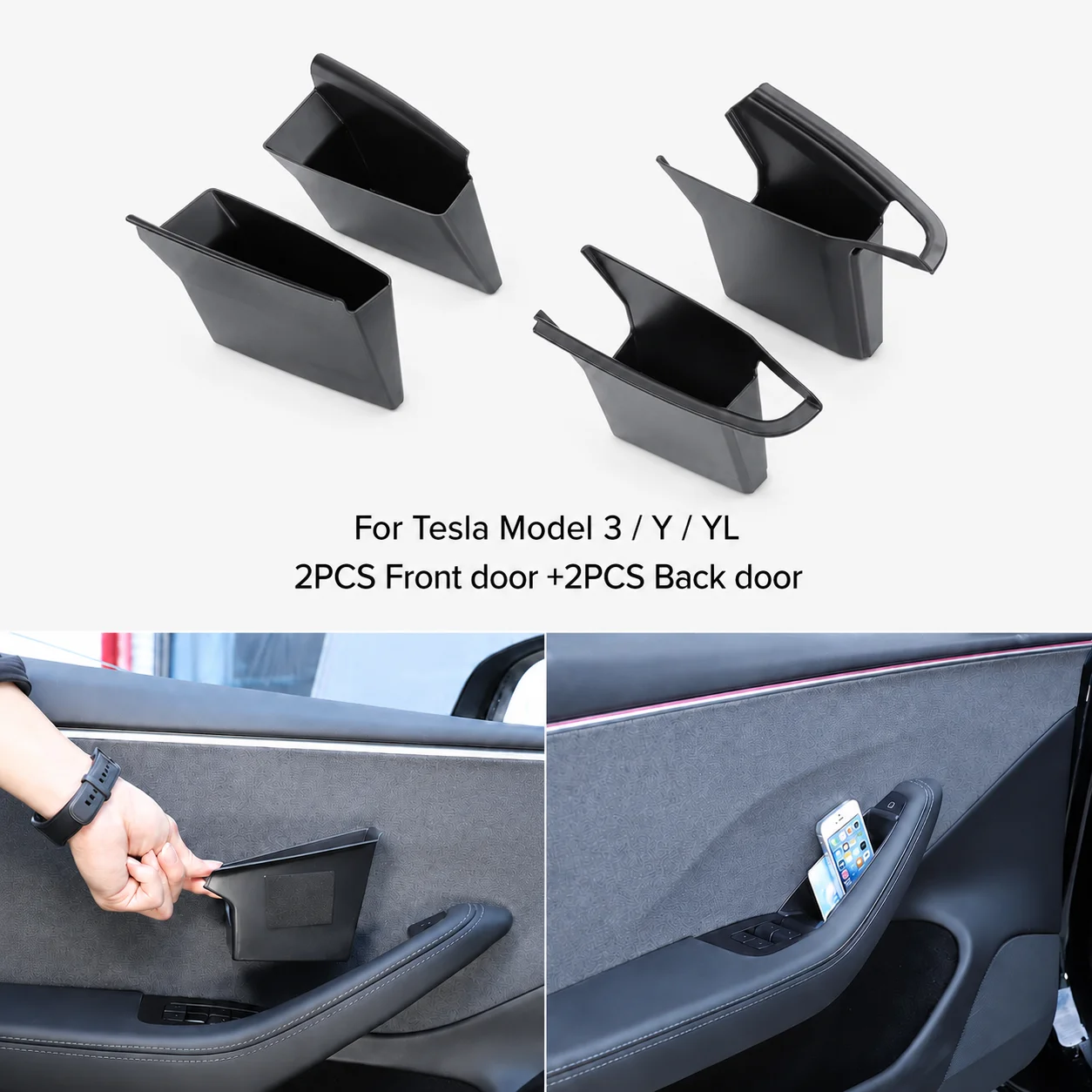 Pudełko do przechowywania w uchwycie drzwi Tesla Model 3 Y YL Juniper Highland 2020-2026, organizer do… Pudełko do przechowywania w uchwycie drzwi Tesla Model 3 Y YL Juniper Highland 2020-2026, organizer do…