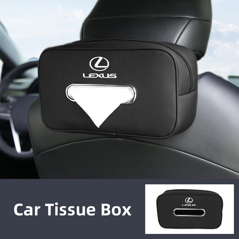 Pudełko na chusteczki w zagłówku fotela samochodowego, schowek na serwetki w podłokietniku, akcesoria do Lexus…