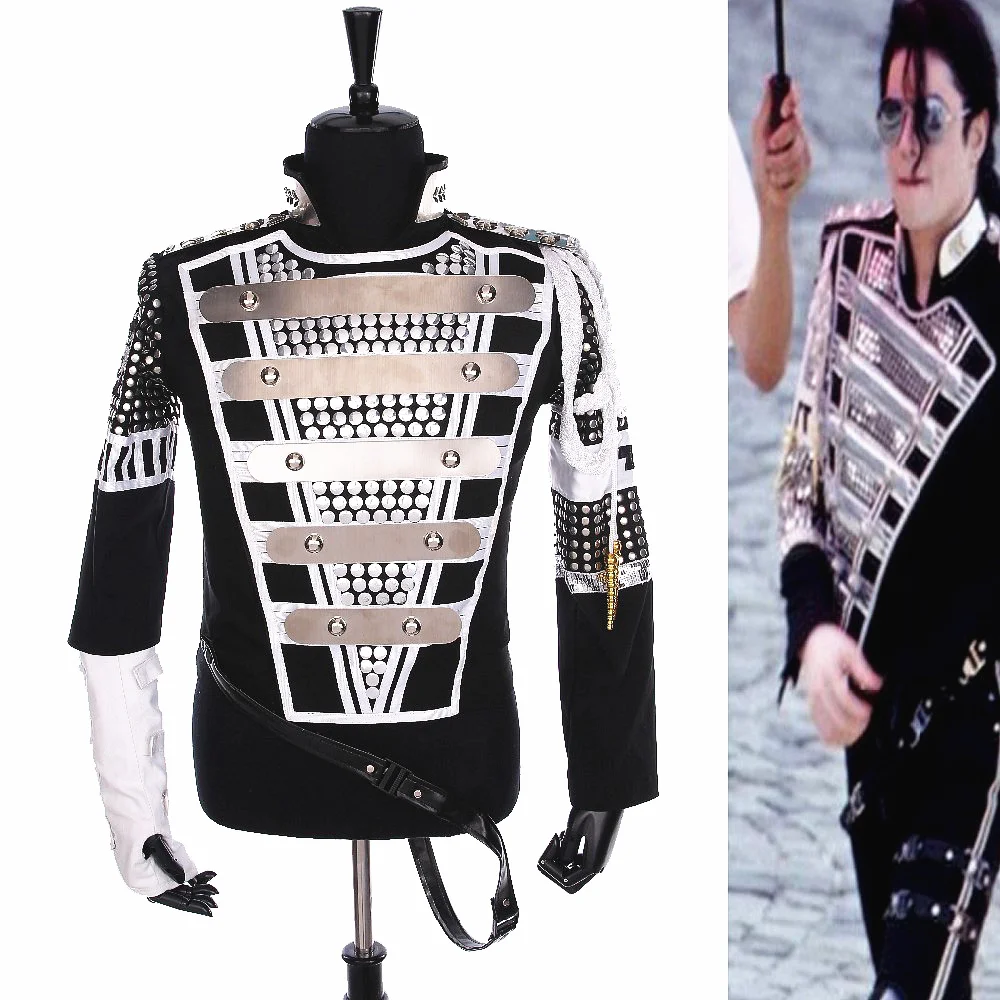 Punk Michael Jackson Niemcy Militaria Fajny Wspaniały Teaser Kurtka Odzież wierzchnia do Kolekcji Kostium… Punk Michael Jackson Niemcy Militaria Fajny Wspaniały Teaser Kurtka Odzież wierzchnia do Kolekcji Kostium…