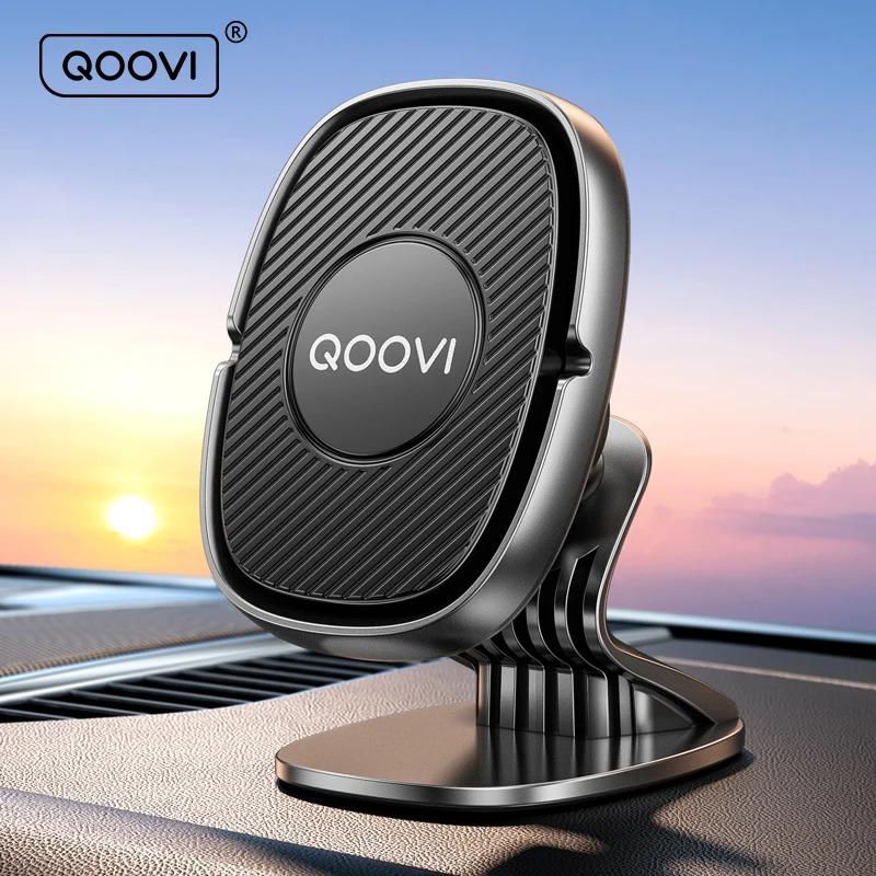 QOOVI Magnetyczny uchwyt samochodowy na telefon Stojak 360 stopni Uchwyt magnetyczny na komórkę Uchwyt GPS do…
