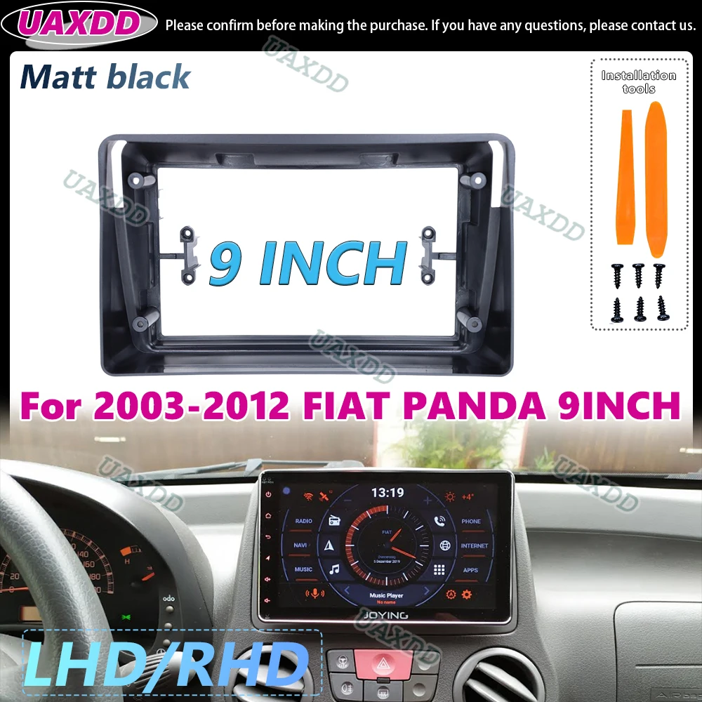 Ramka radia samochodowego 9 cali do FIAT PANDA 2003-2012, panel multimedialny, uchwyt montażowy, adapter… Ramka radia samochodowego 9 cali do FIAT PANDA 2003-2012, panel multimedialny, uchwyt montażowy, adapter…