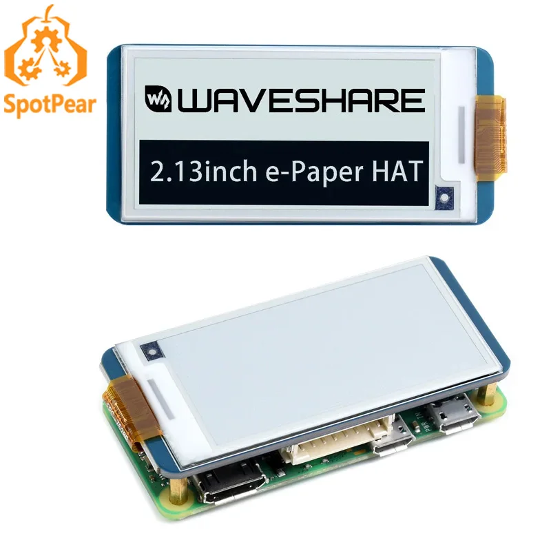 Raspberry Pi 2,13-calowy wyświetlacz e-papierowy E-Ink Interfejs HAT SPI 250×122 2,13 cala Raspberry Pi 2,13-calowy wyświetlacz e-papierowy E-Ink Interfejs HAT SPI 250×122 2,13 cala