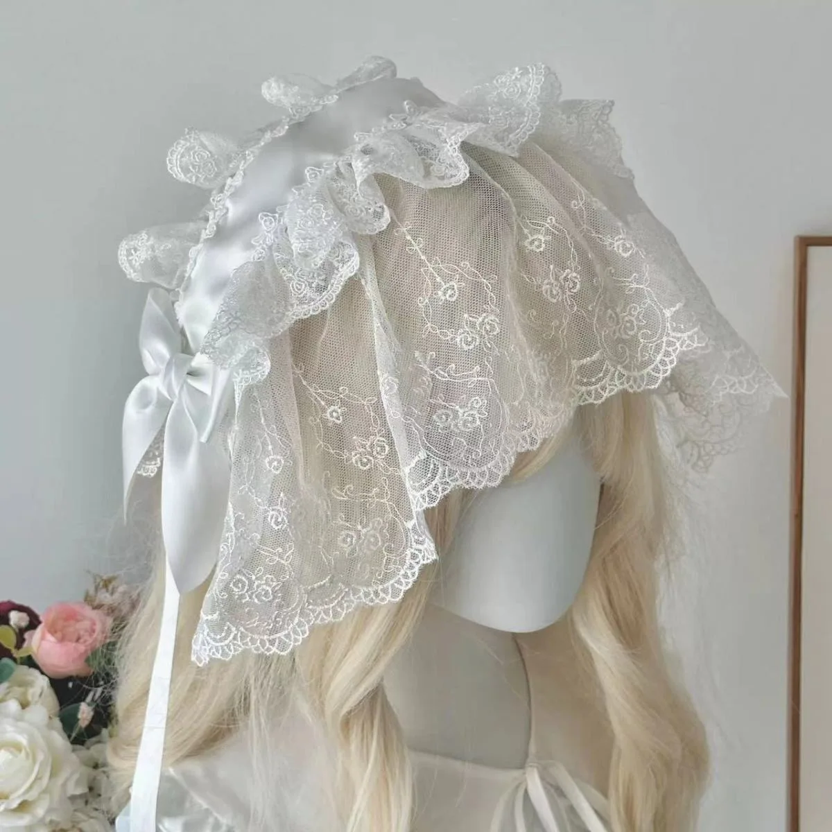 Ręcznie robiona opaska Gothic Lolita czarno-biały welon akcesoria Vintage elegancka kokarda Lolita codzienna… Ręcznie robiona opaska Gothic Lolita czarno-biały welon akcesoria Vintage elegancka kokarda Lolita codzienna…