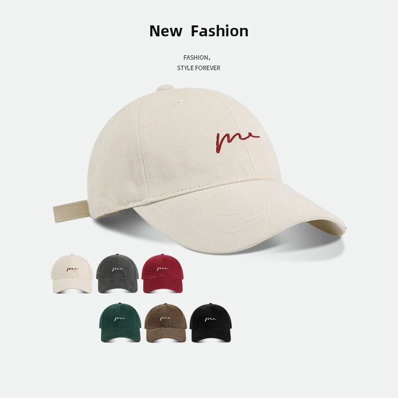 Retro Letter Embroidered Baseball Cap Big Headed Duck Tongue Hat Summer Outdoor Sports Męskie damskie… Retro Letter Embroidered Baseball Cap Big Headed Duck Tongue Hat Summer Outdoor Sports Męskie damskie…