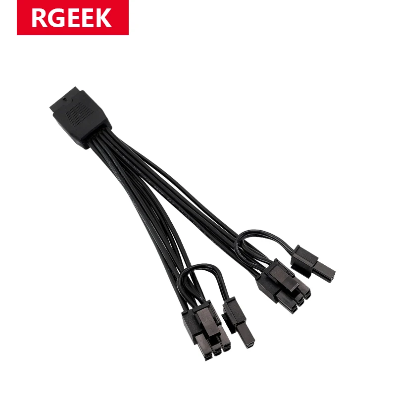RGEEK 15cm Kabel do Kart Graficznych 12VHPWR Podwójny 8PIN na 16PIN (12+4Pin) Przedłużacz GPU Rozdzielacz… RGEEK 15cm Kabel do Kart Graficznych 12VHPWR Podwójny 8PIN na 16PIN (12+4Pin) Przedłużacz GPU Rozdzielacz…