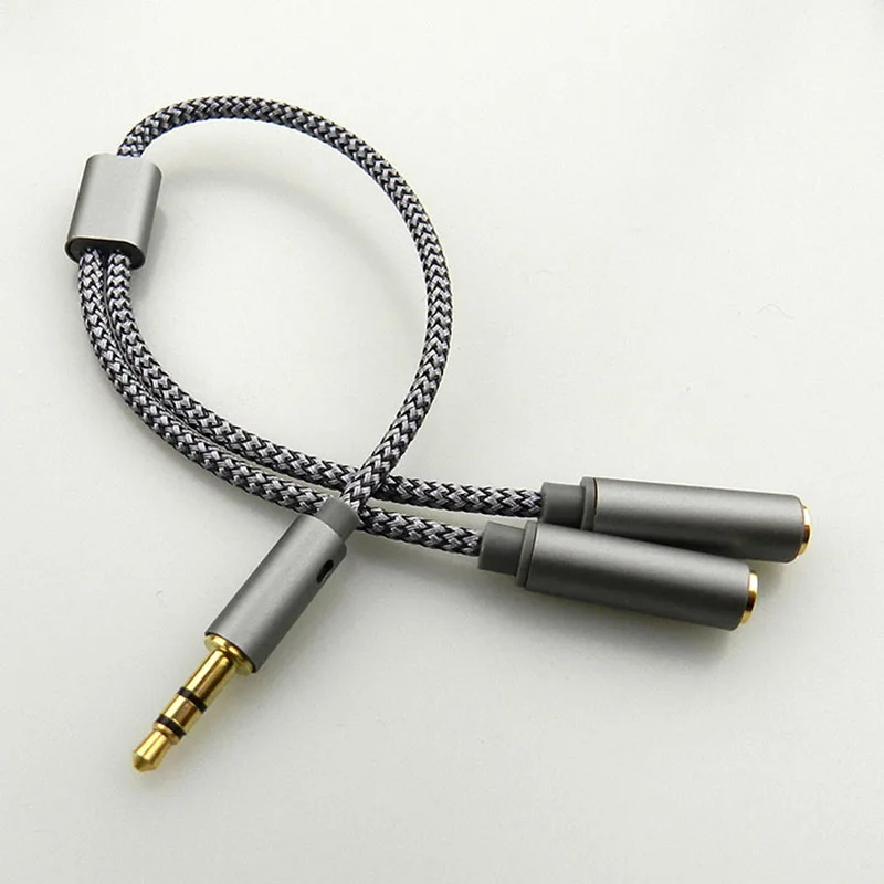 Rozdzielacz audio 3,5 mm Y Jack 1 męski na 2 żeńskie M/F 3,5 mm Stereofoniczne złącze słuchawkowe Adapter… Rozdzielacz audio 3,5 mm Y Jack 1 męski na 2 żeńskie M/F 3,5 mm Stereofoniczne złącze słuchawkowe Adapter…