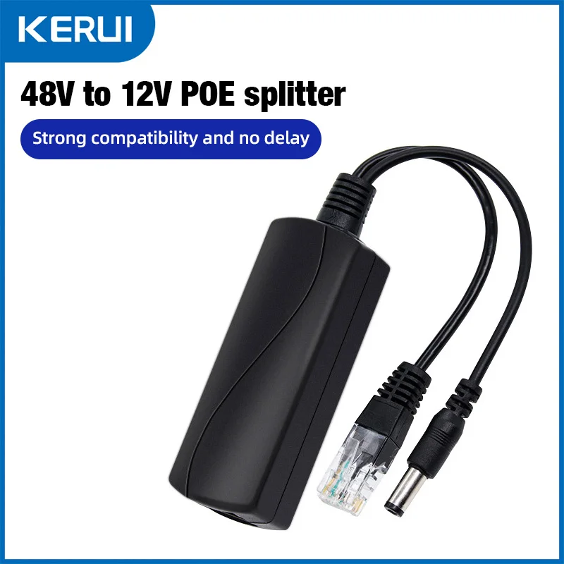 Rozdzielacz POE 48V do DC 12V 1.2A 100M POE Camera Injector Moduł zasilacza wideo do portów przełączników…
