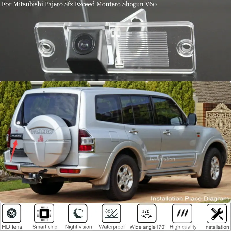 Samochodowa kamera cofania do Mitsubishi Pajero Sfx Exceed Montero Shogun V60 1999~2006 do parkowania HD Night… Samochodowa kamera cofania do Mitsubishi Pajero Sfx Exceed Montero Shogun V60 1999~2006 do parkowania HD Night…