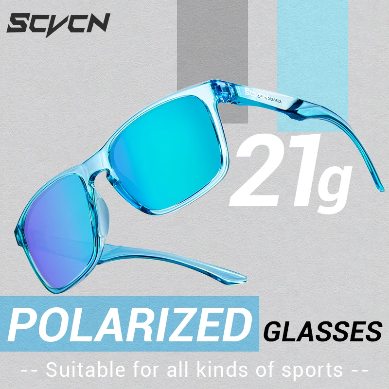 SCVCN nowe spolaryzowane okulary przeciwsłoneczne dla mężczyzn MTB okulary rowerowe Outdoor Sports Bike UV400…