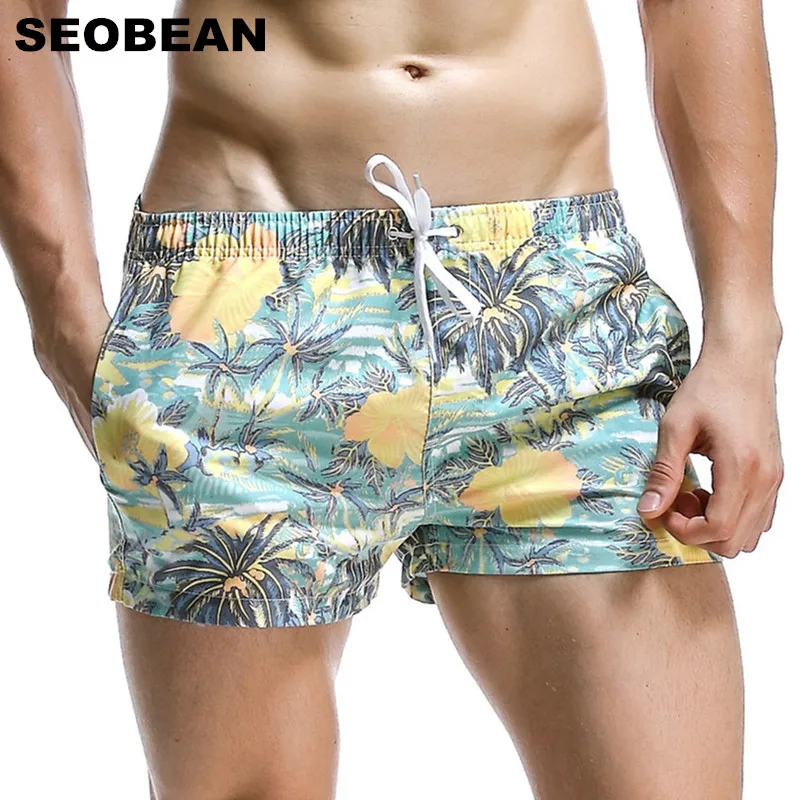 SEOBEAN letnie gorące krótkie męskie spodenki plażowe wzór liści kokosowych morze styl plażowy męskie spodenki… SEOBEAN letnie gorące krótkie męskie spodenki plażowe wzór liści kokosowych morze styl plażowy męskie spodenki…