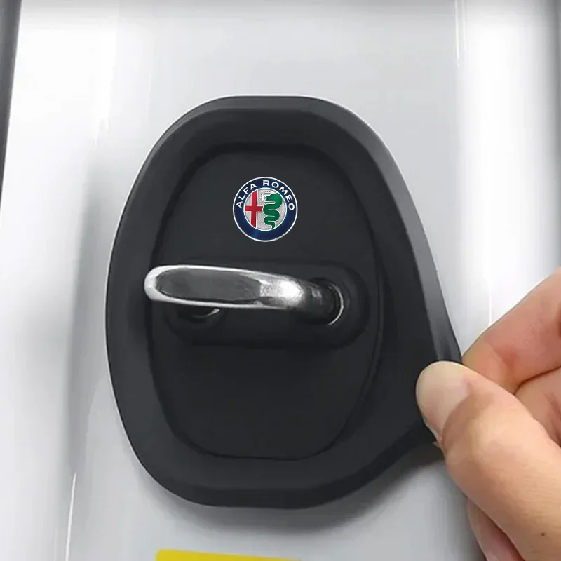 Silikonowa osłona zamka drzwi samochodu, ochronna dekoracyjna nakładka do Alfa Romeo Tonale Volante Gloria… Silikonowa osłona zamka drzwi samochodu, ochronna dekoracyjna nakładka do Alfa Romeo Tonale Volante Gloria…