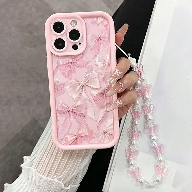 Silikonowe etui na telefon z wzorem różowej kokardy do iPhone 16 17 Pro Max 15 14 13 12 11 Pro Max 16E X XS XR… Silikonowe etui na telefon z wzorem różowej kokardy do iPhone 16 17 Pro Max 15 14 13 12 11 Pro Max 16E X XS XR…