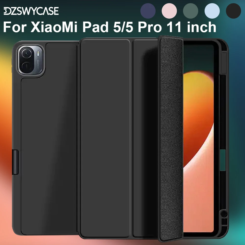 Silikonowe etui na XiaoMi Pad 5/5 Pro 11 cali 2021, z uchwytem na rysik, trójdzielna podstawka, obsługa… Silikonowe etui na XiaoMi Pad 5/5 Pro 11 cali 2021, z uchwytem na rysik, trójdzielna podstawka, obsługa…