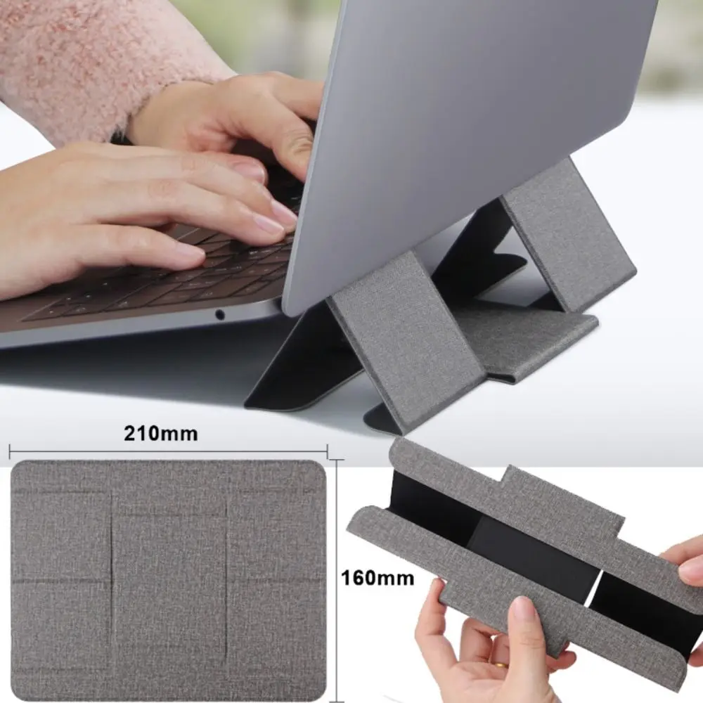 Składany stojak na tablet PU na 12,5 13 14 15 16 cali uchwyt na laptopa tablety komputerowe uchwyt regulacja…