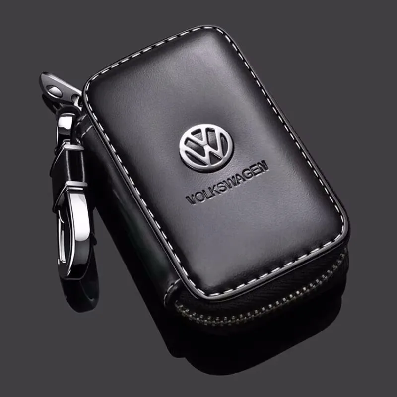 Skórzane etui na kluczyk samochodowy, pokrowiec ochronny, brelok do kluczy samochodowych do VW Polo Golf… Skórzane etui na kluczyk samochodowy, pokrowiec ochronny, brelok do kluczy samochodowych do VW Polo Golf…