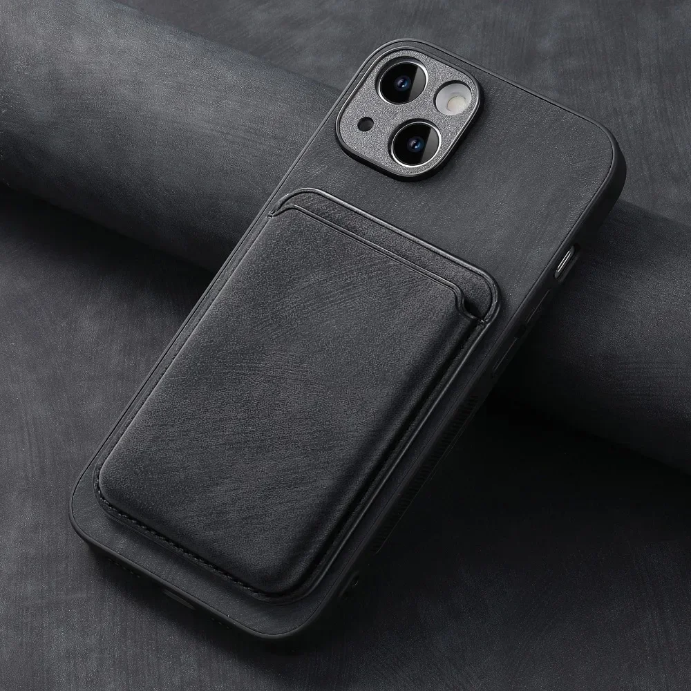 Skórzane etui w stylu vintage z odłączanym magnetycznym portfelem na karty do iPhone 11 12 13 14 15 16 17 Pro…