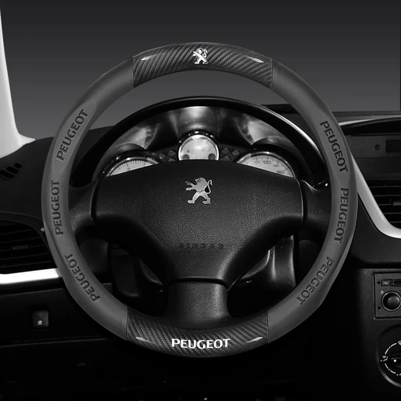 Skórzany pokrowiec na kierownicę do Peugeot GT-Line 206 207 208 307 308 406 407 408 508 607 2008 3008 4008… Skórzany pokrowiec na kierownicę do Peugeot GT-Line 206 207 208 307 308 406 407 408 508 607 2008 3008 4008…
