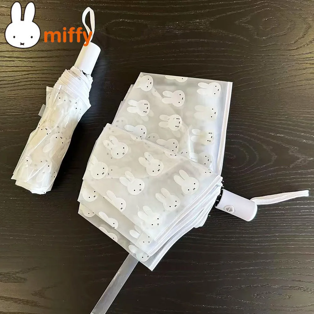 Śliczna Miffy Kawaii matowa przezroczysta parasolka piękne studenci w pełni automatyczny przenośny kreskówka… Śliczna Miffy Kawaii matowa przezroczysta parasolka piękne studenci w pełni automatyczny przenośny kreskówka…