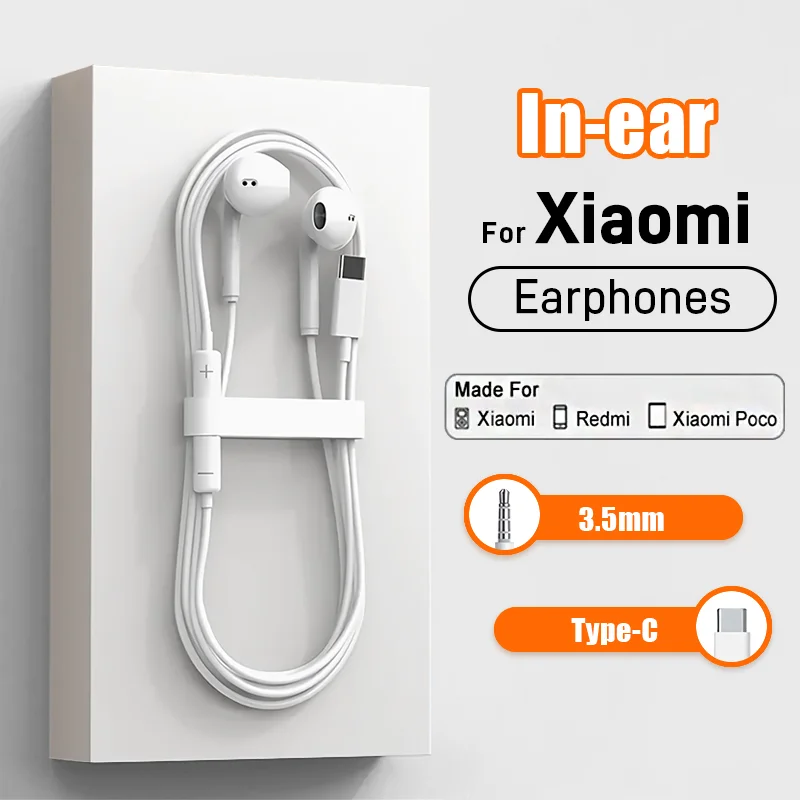 Słuchawki przewodowe dla Xiaomi 14 13 12 11 Pro Ultra Lite 3.5MM dla Redmi POCO Huawei Samsung akcesoria…
