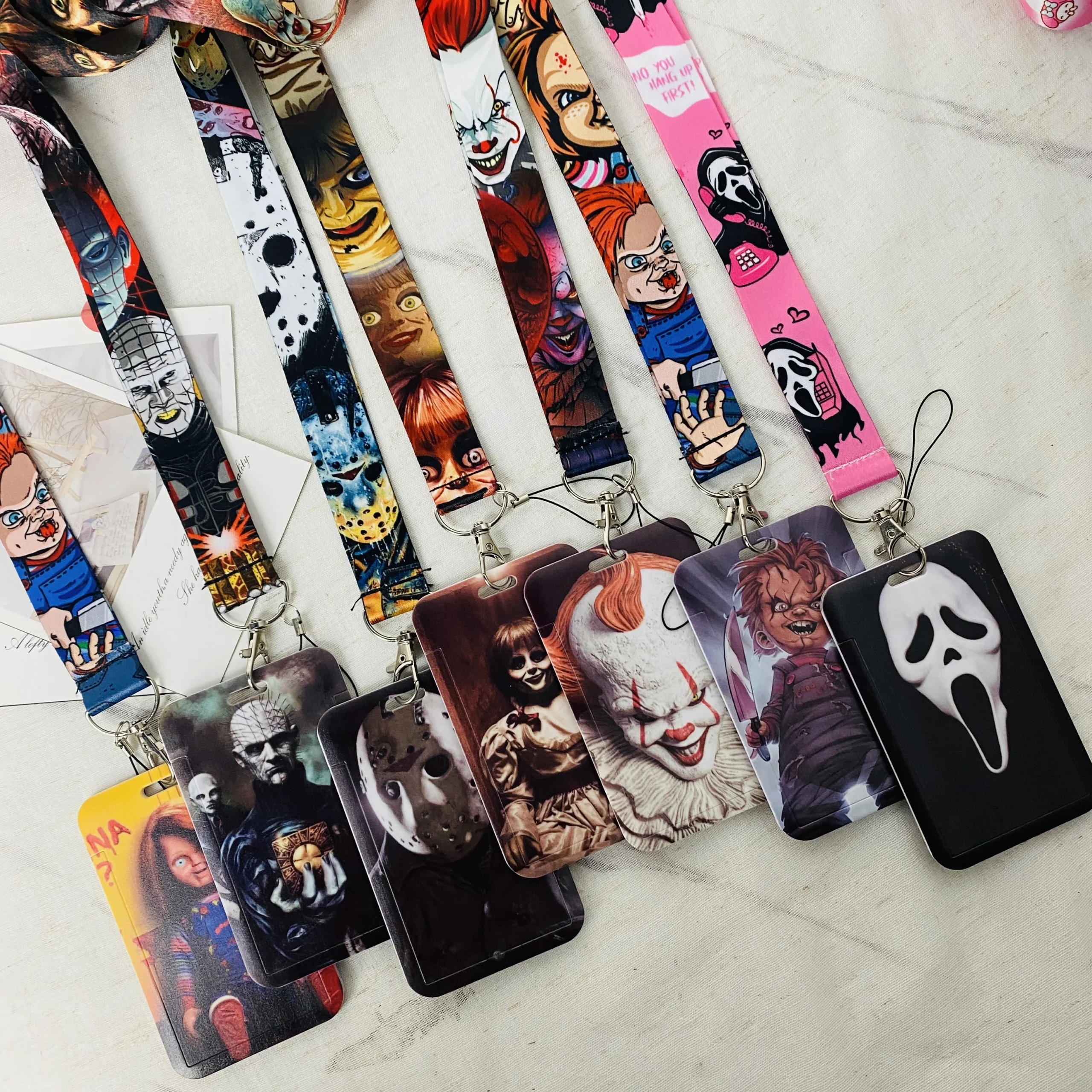 Smycze Anime Brelok do kluczy Identyfikator Karta kredytowa Pass Zawieś linę Lariat Smycz do kluczy Akcesoria…